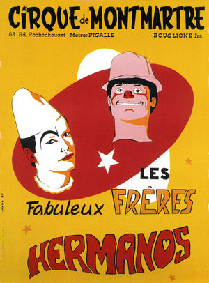 Poster for The Hermanos at the Cirque de Montmartre (1968)